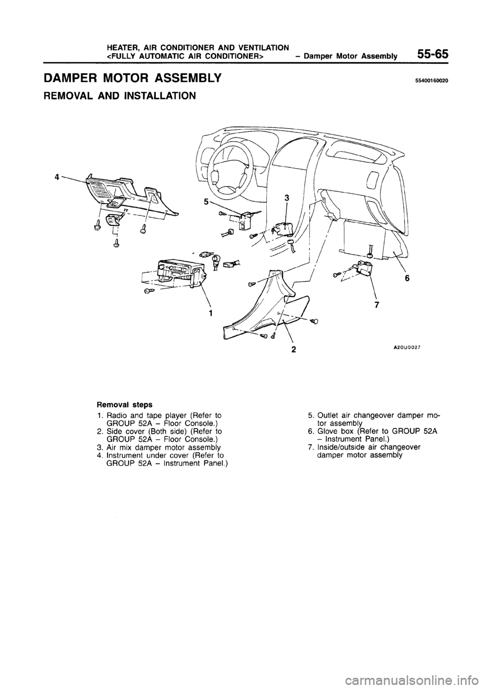 MITSUBISHI CARISMA 1996 Workshop Manual MITSUBISHI CARISMA 1996 Workshop Manual
