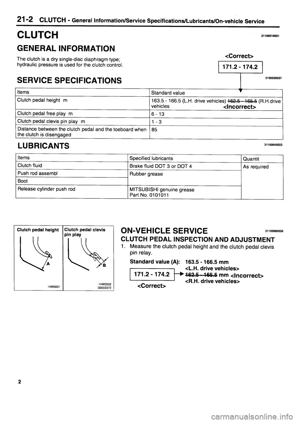 MITSUBISHI CARISMA 1996 Workshop Manual MITSUBISHI CARISMA 1996 Workshop Manual