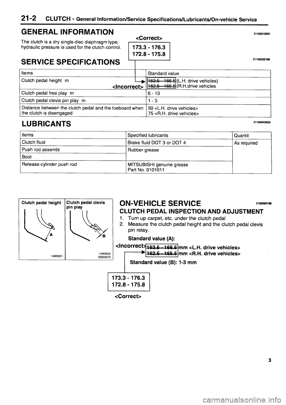 MITSUBISHI CARISMA 1996 Workshop Manual MITSUBISHI CARISMA 1996 Workshop Manual