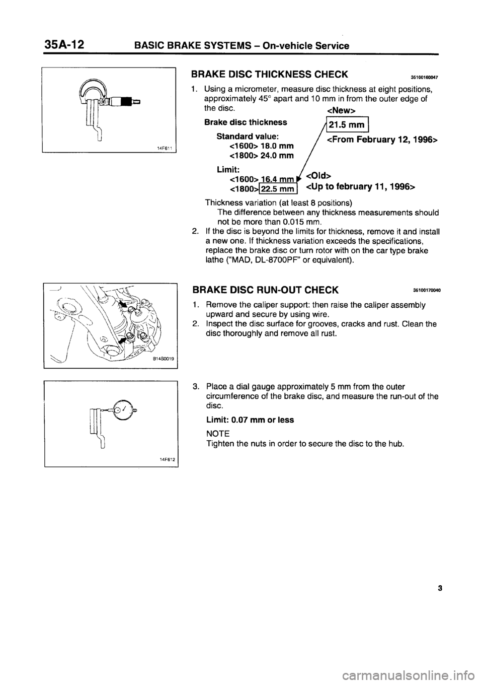 MITSUBISHI CARISMA 1996 Workshop Manual MITSUBISHI CARISMA 1996 Workshop Manual
