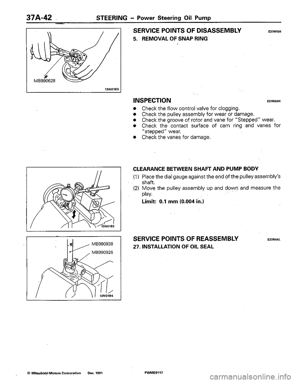 MITSUBISHI COLT 1992 Workshop Manual MITSUBISHI COLT 1992 Workshop Manual