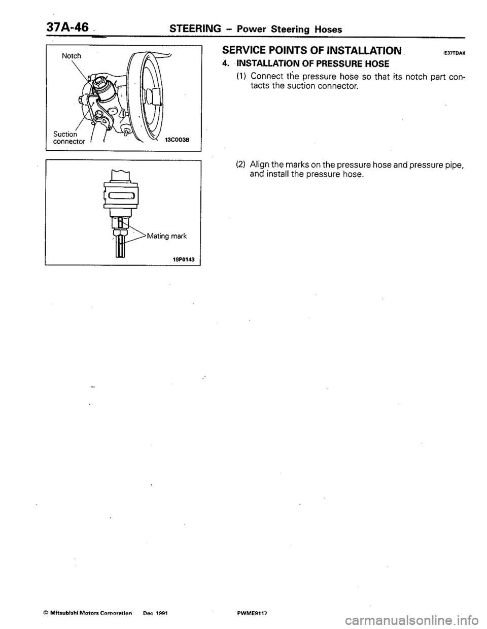 MITSUBISHI COLT 1992 Workshop Manual MITSUBISHI COLT 1992 Workshop Manual