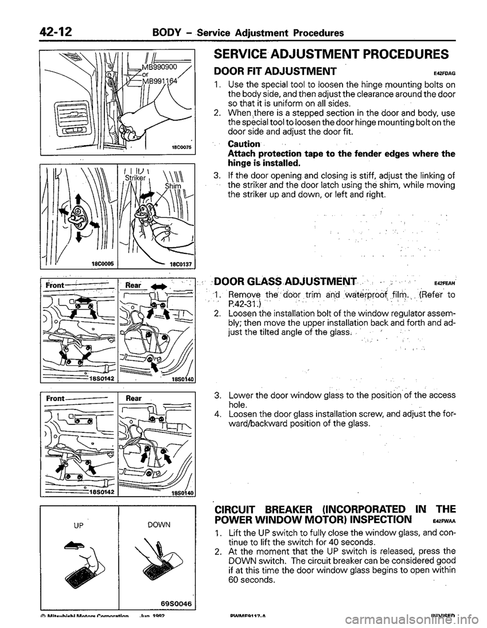 MITSUBISHI COLT 1992 Workshop Manual MITSUBISHI COLT 1992 Workshop Manual