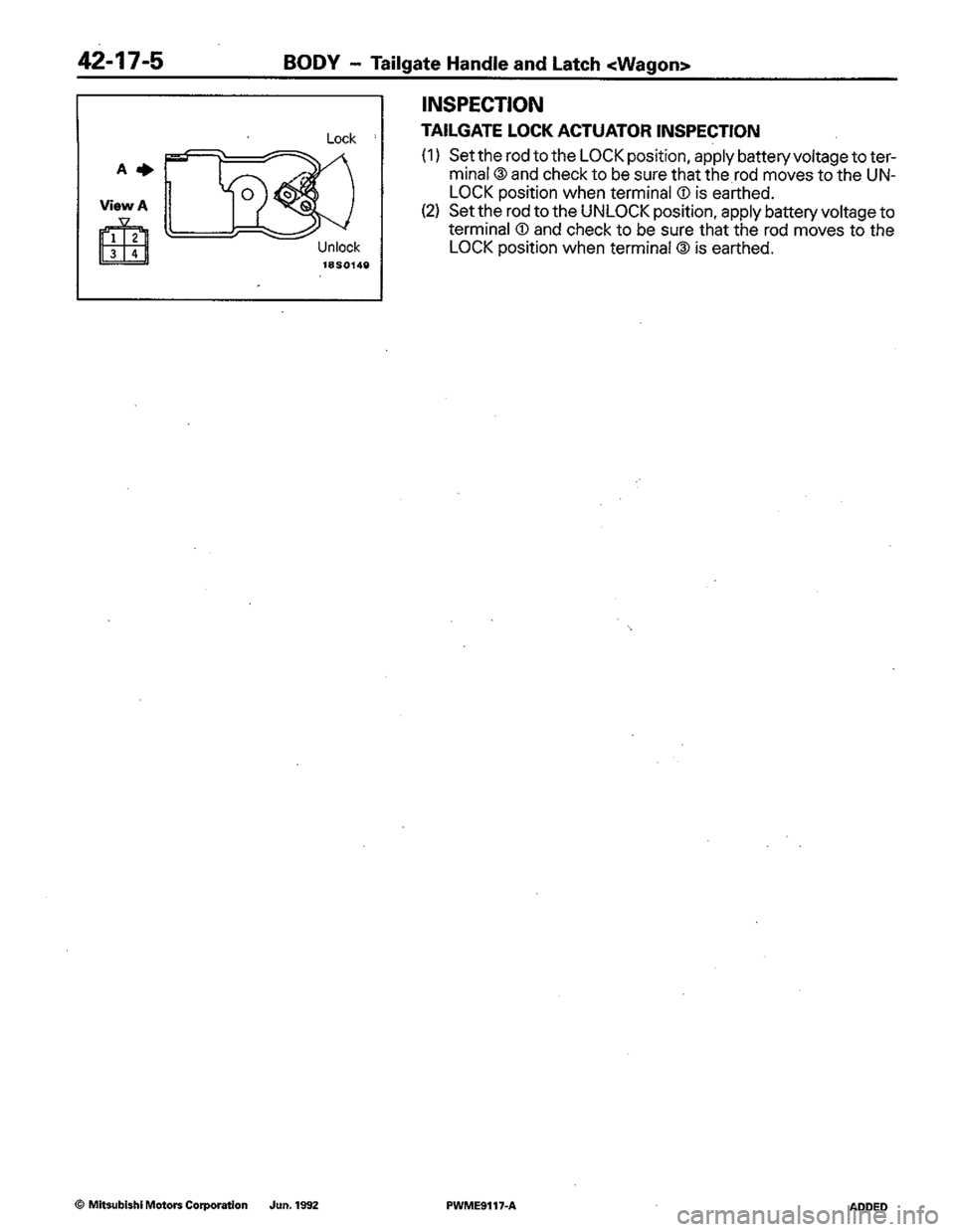 MITSUBISHI COLT 1992 Workshop Manual MITSUBISHI COLT 1992 Workshop Manual