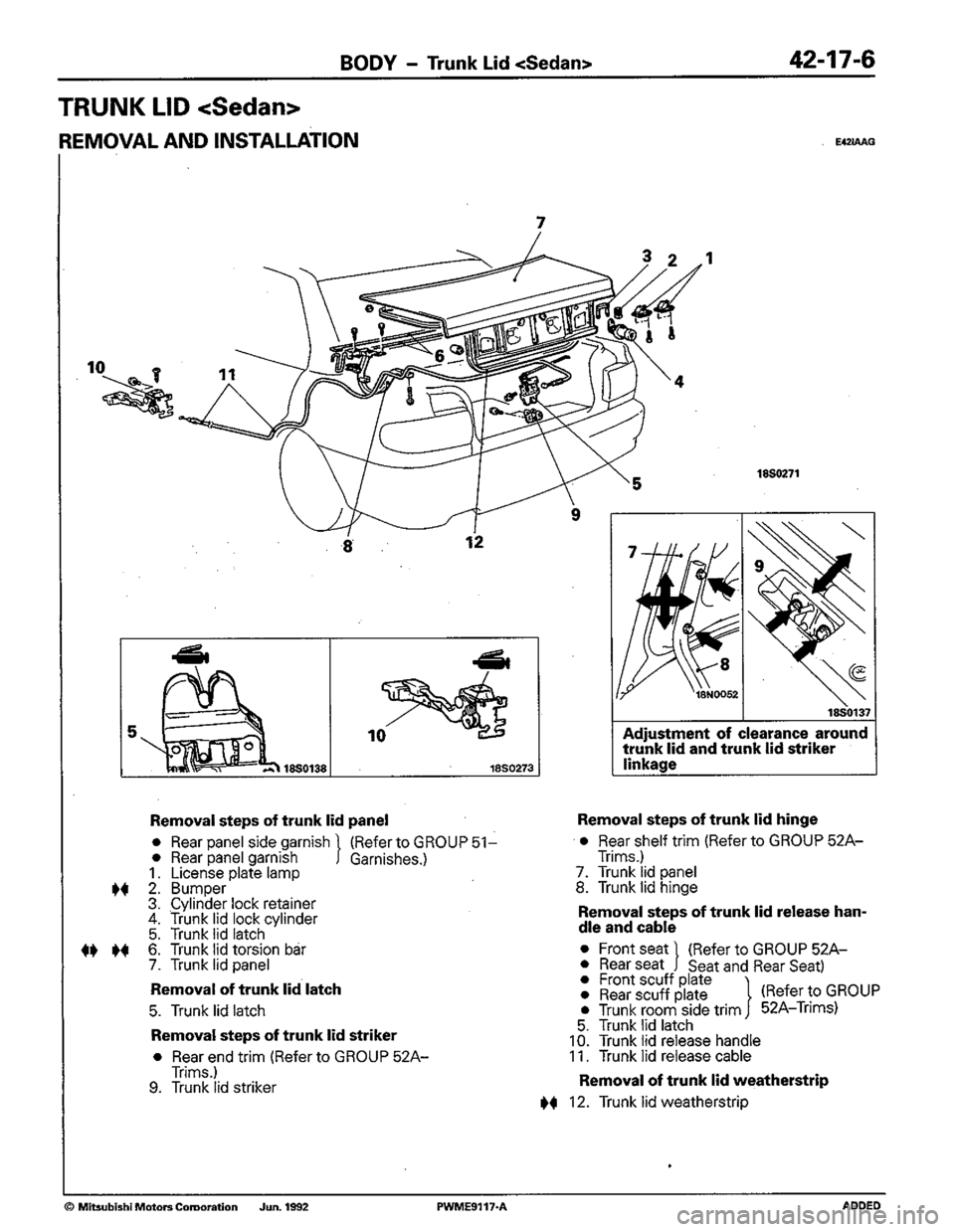 MITSUBISHI COLT 1992 Workshop Manual MITSUBISHI COLT 1992 Workshop Manual