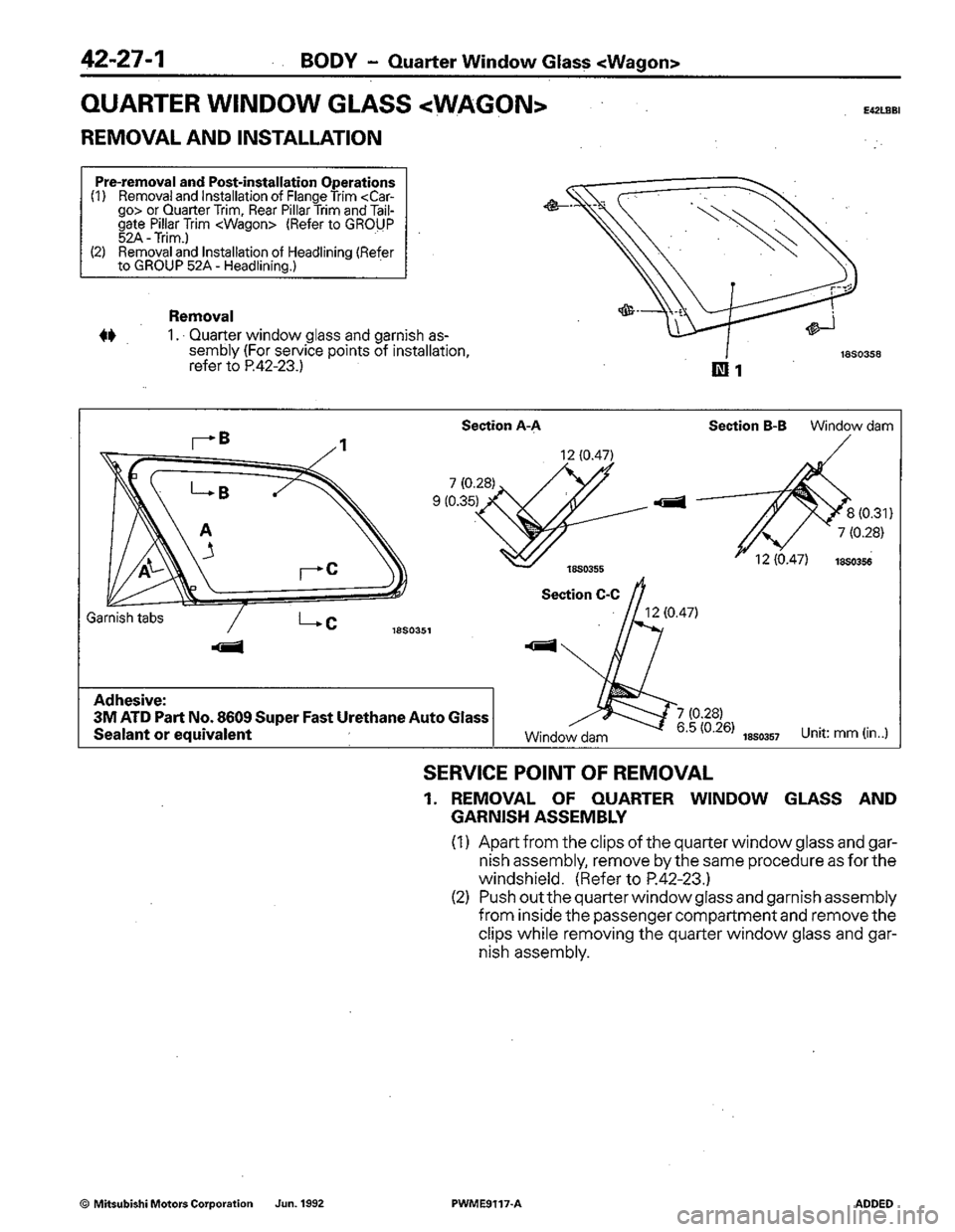 MITSUBISHI COLT 1992 Workshop Manual MITSUBISHI COLT 1992 Workshop Manual