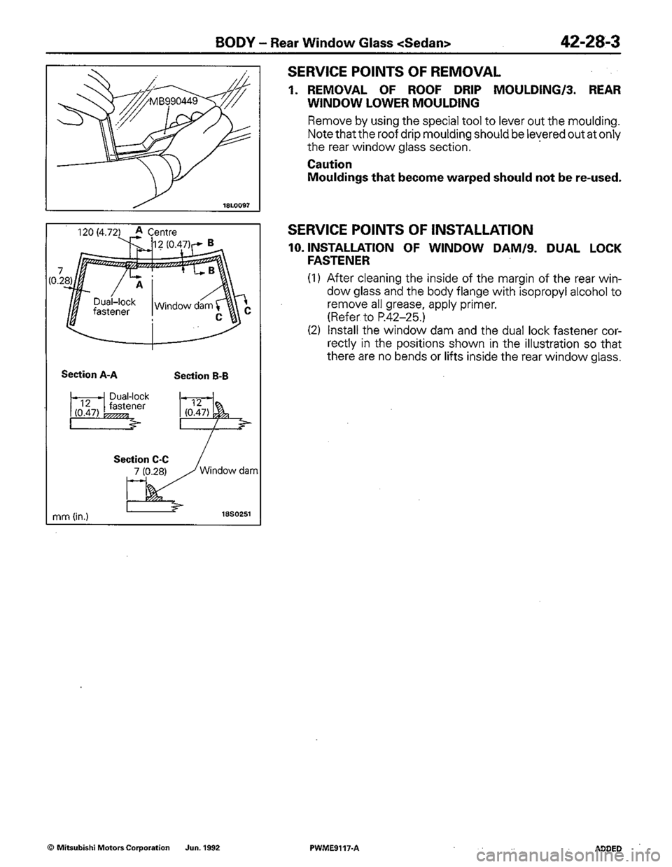MITSUBISHI COLT 1992 Workshop Manual MITSUBISHI COLT 1992 Workshop Manual