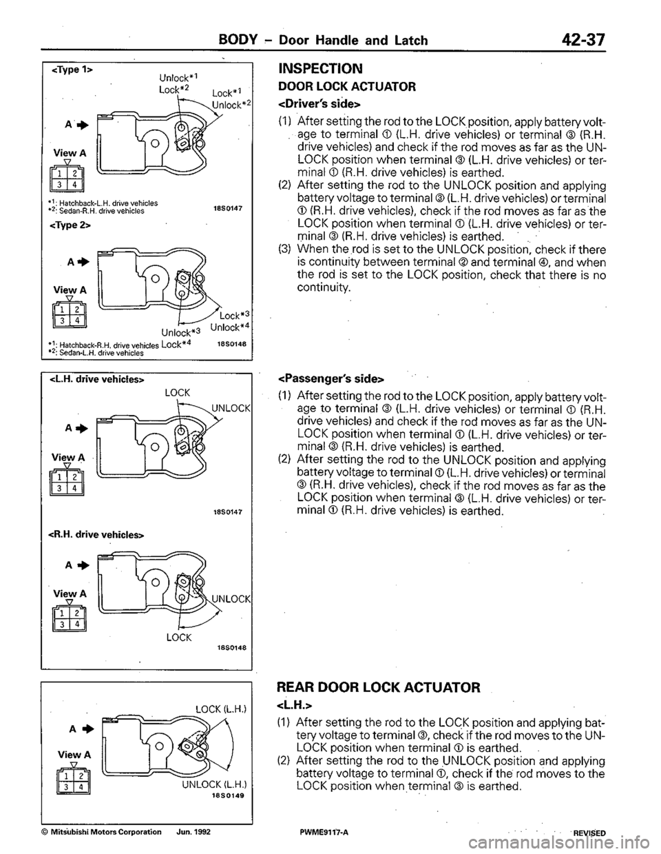 MITSUBISHI COLT 1992 Workshop Manual MITSUBISHI COLT 1992 Workshop Manual