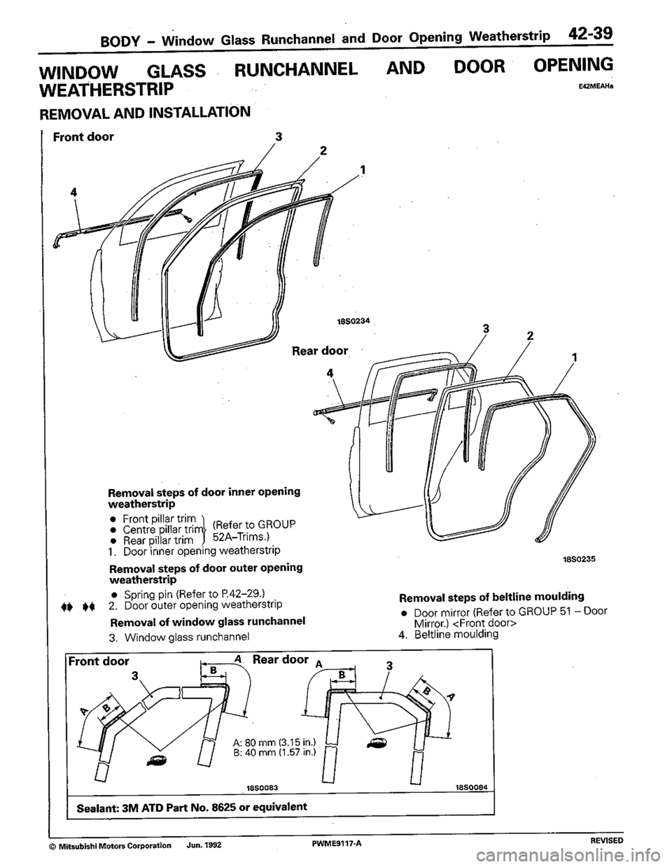 MITSUBISHI COLT 1992 Workshop Manual MITSUBISHI COLT 1992 Workshop Manual