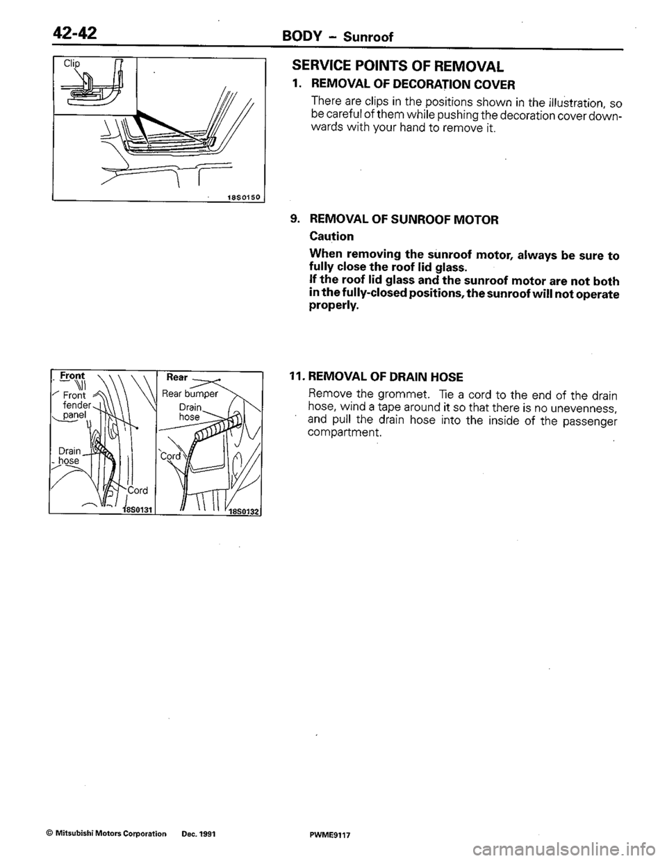 MITSUBISHI COLT 1992 Workshop Manual MITSUBISHI COLT 1992 Workshop Manual