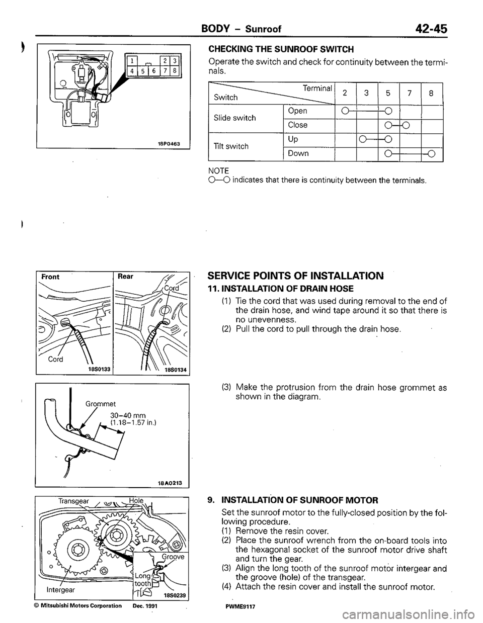 MITSUBISHI COLT 1992 Workshop Manual MITSUBISHI COLT 1992 Workshop Manual