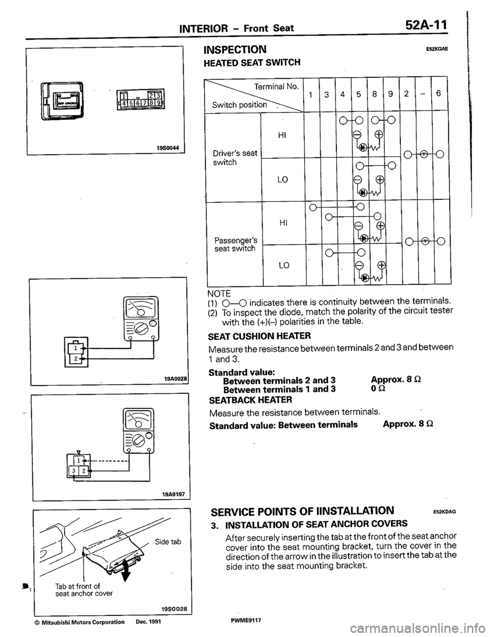 MITSUBISHI COLT 1992 Workshop Manual MITSUBISHI COLT 1992 Workshop Manual