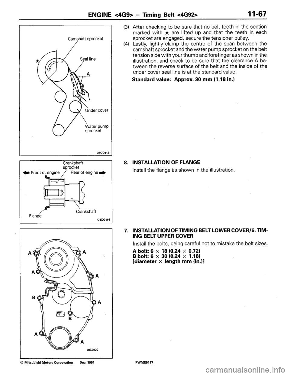 MITSUBISHI COLT 1992 Workshop Manual MITSUBISHI COLT 1992 Workshop Manual