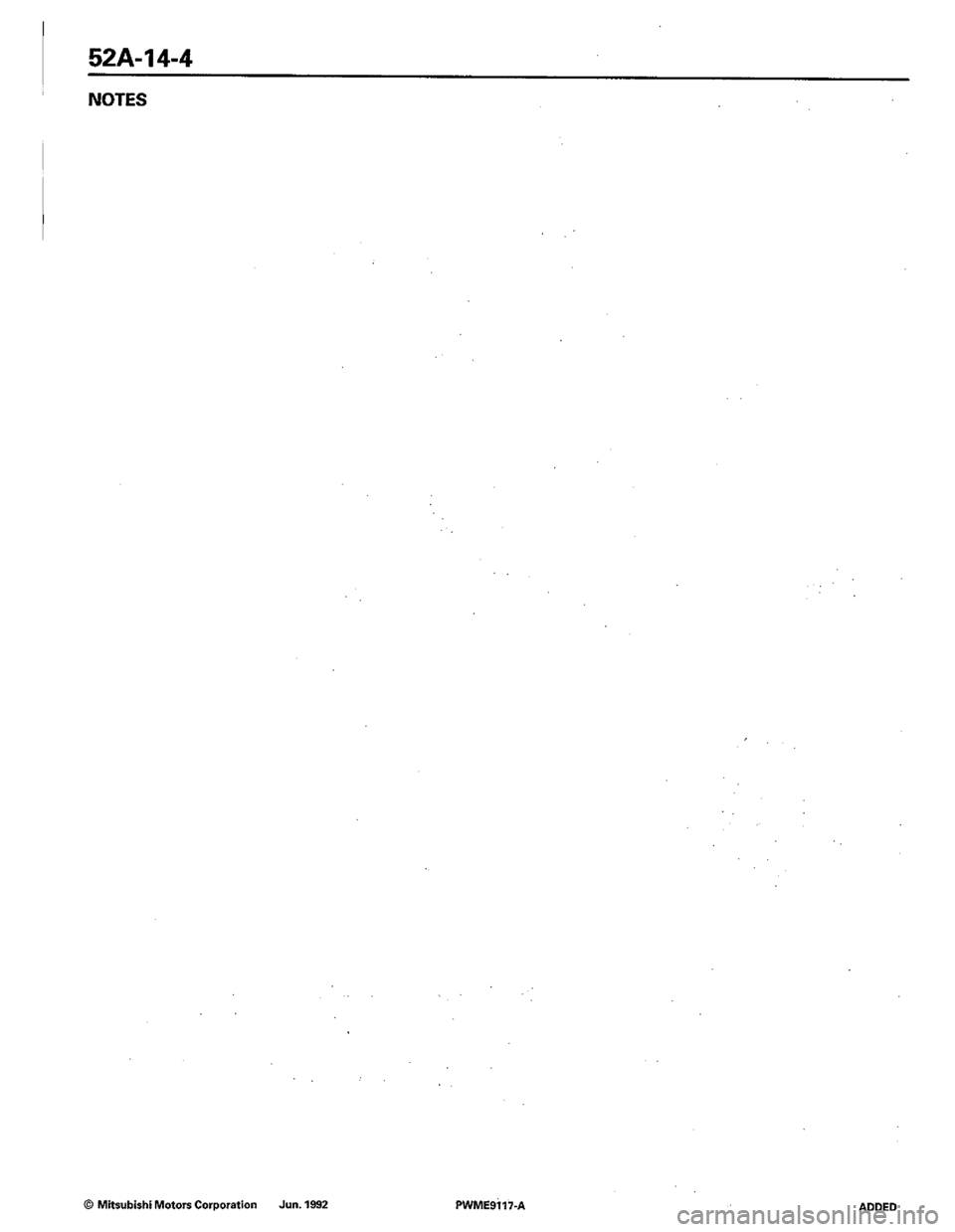 MITSUBISHI COLT 1992  Workshop Manual 