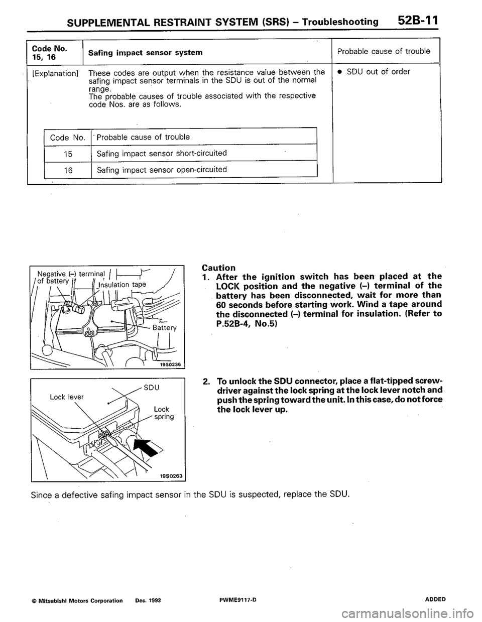 MITSUBISHI COLT 1992 Workshop Manual MITSUBISHI COLT 1992 Workshop Manual