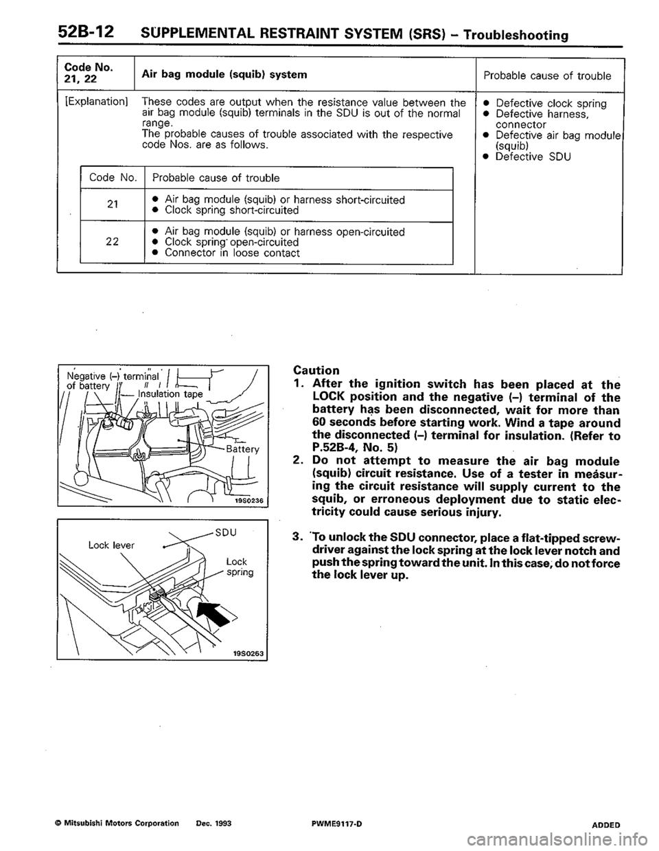 MITSUBISHI COLT 1992 Workshop Manual MITSUBISHI COLT 1992 Workshop Manual