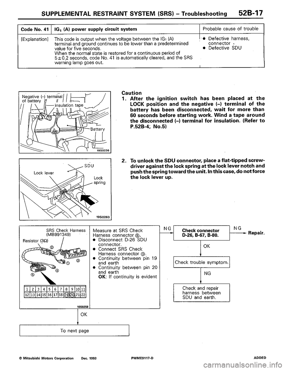 MITSUBISHI COLT 1992 Workshop Manual MITSUBISHI COLT 1992 Workshop Manual