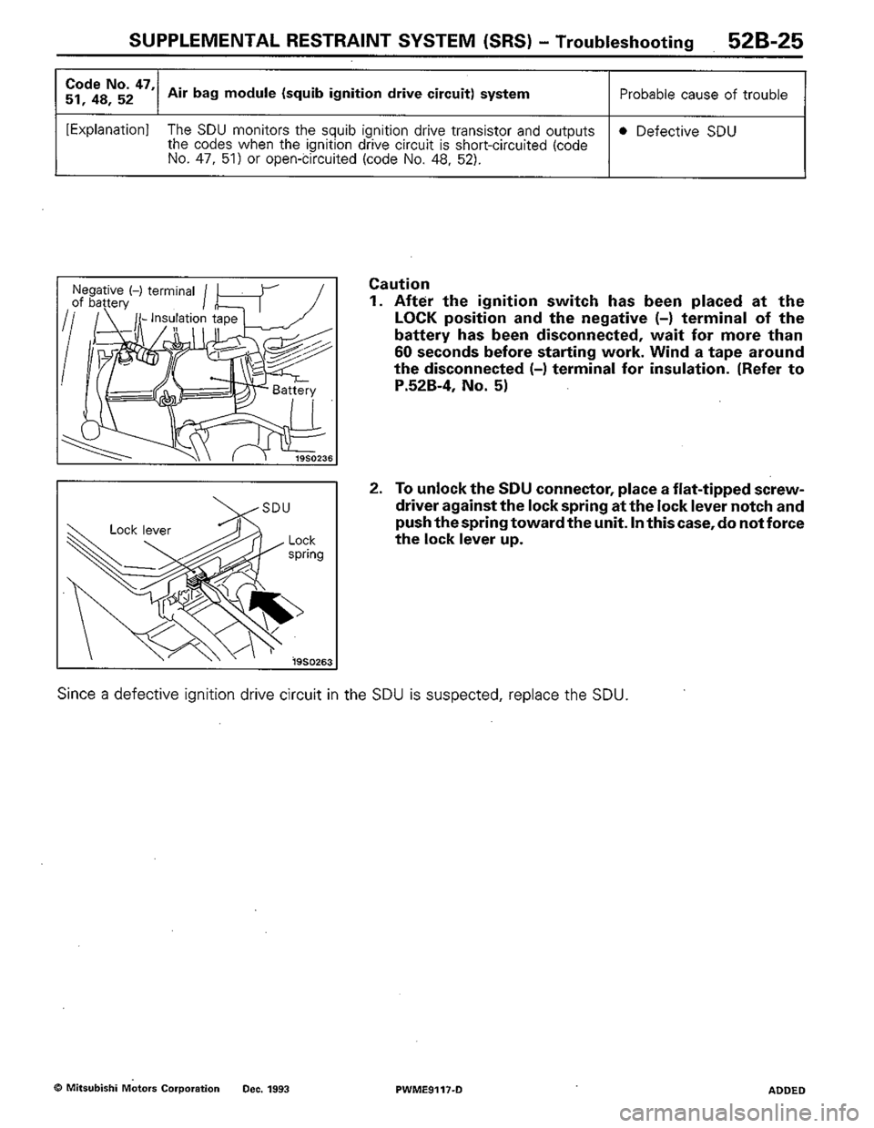 MITSUBISHI COLT 1992 Workshop Manual MITSUBISHI COLT 1992 Workshop Manual