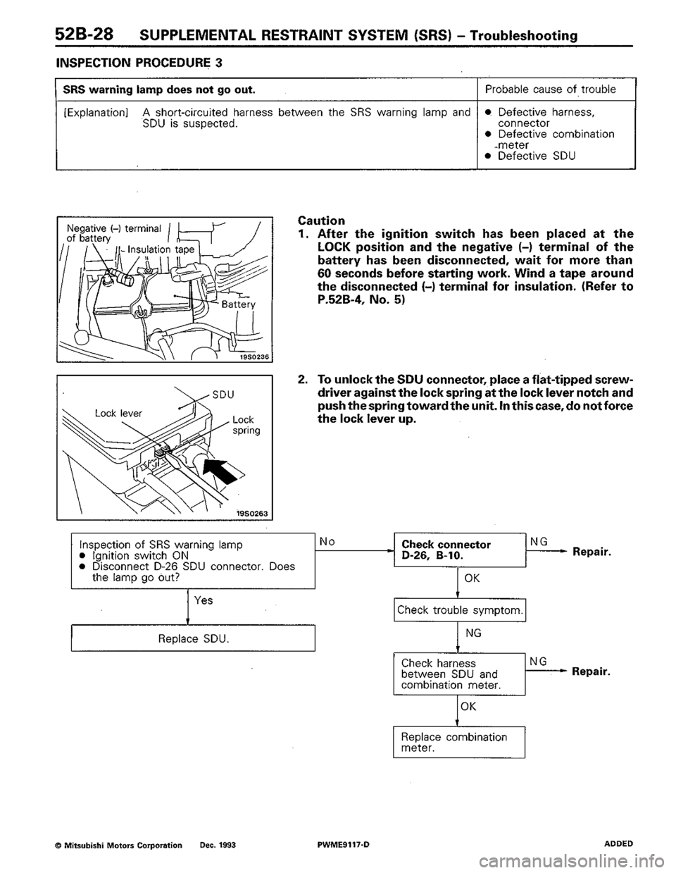 MITSUBISHI COLT 1992 Workshop Manual MITSUBISHI COLT 1992 Workshop Manual