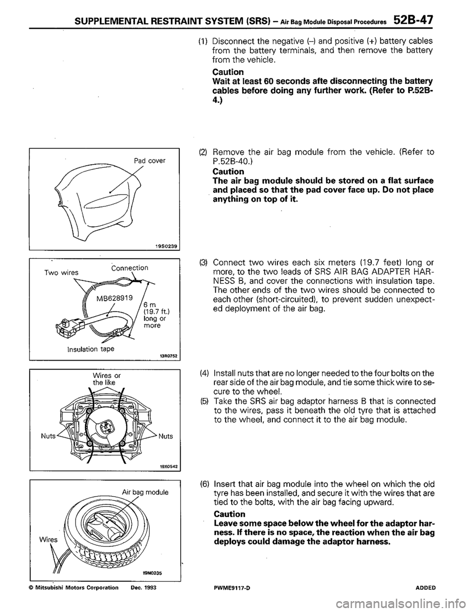 MITSUBISHI COLT 1992 Workshop Manual MITSUBISHI COLT 1992 Workshop Manual
