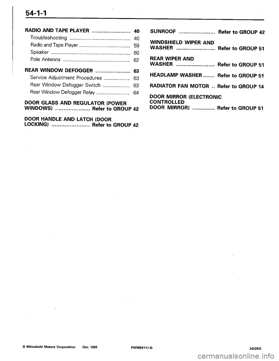MITSUBISHI COLT 1992 Workshop Manual MITSUBISHI COLT 1992 Workshop Manual