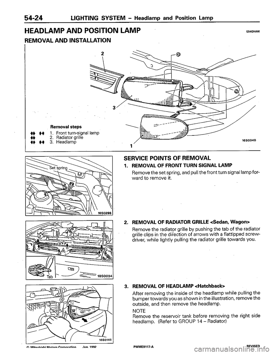 MITSUBISHI COLT 1992 Workshop Manual MITSUBISHI COLT 1992 Workshop Manual