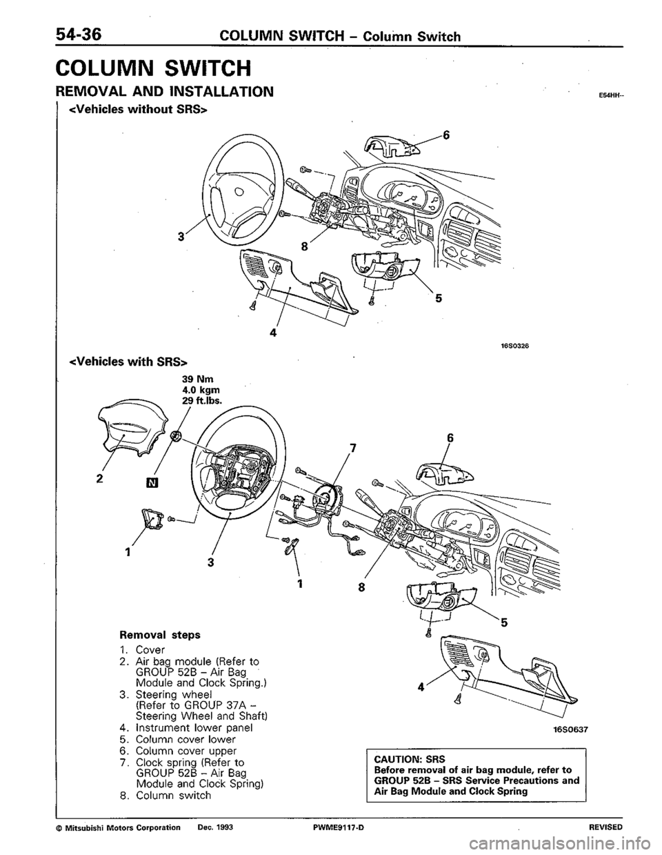 MITSUBISHI COLT 1992 Workshop Manual MITSUBISHI COLT 1992 Workshop Manual