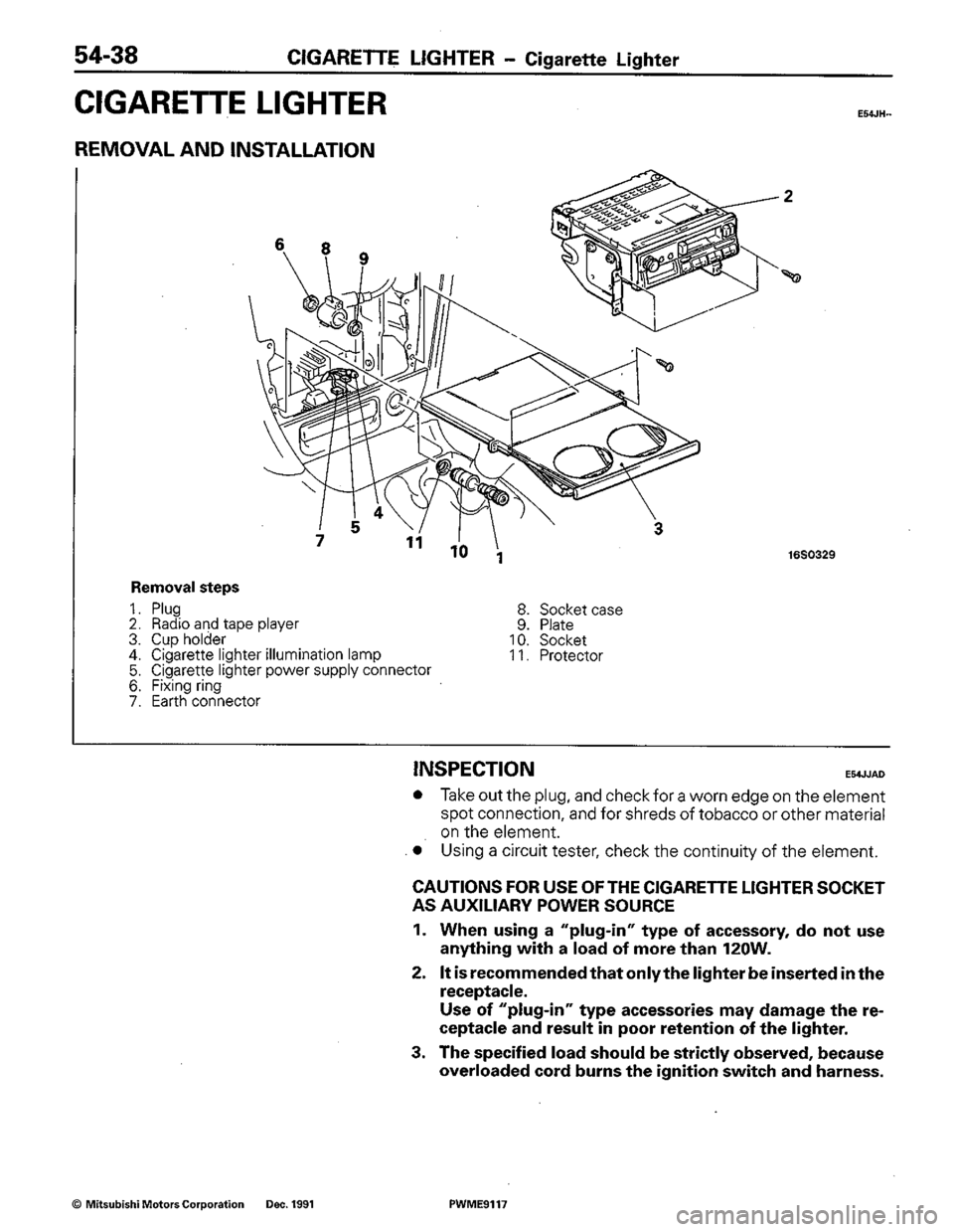 MITSUBISHI COLT 1992 Workshop Manual MITSUBISHI COLT 1992 Workshop Manual