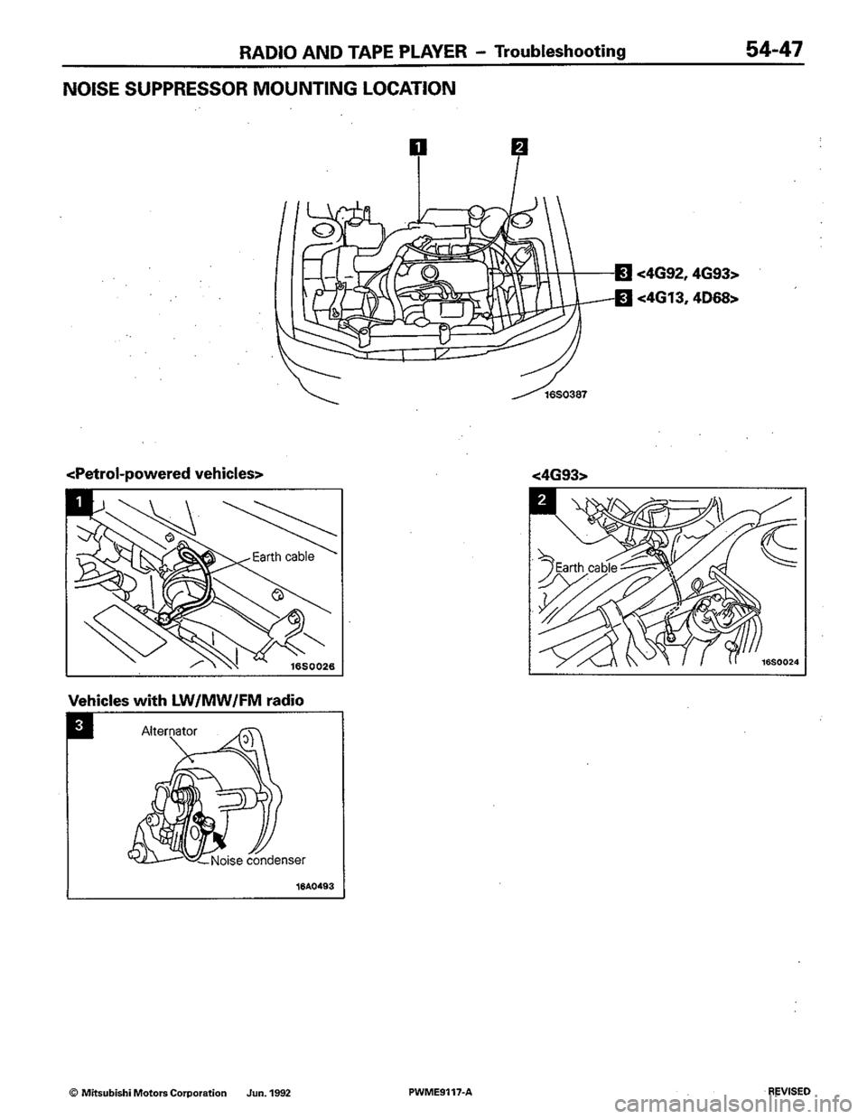 MITSUBISHI COLT 1992 Workshop Manual MITSUBISHI COLT 1992 Workshop Manual