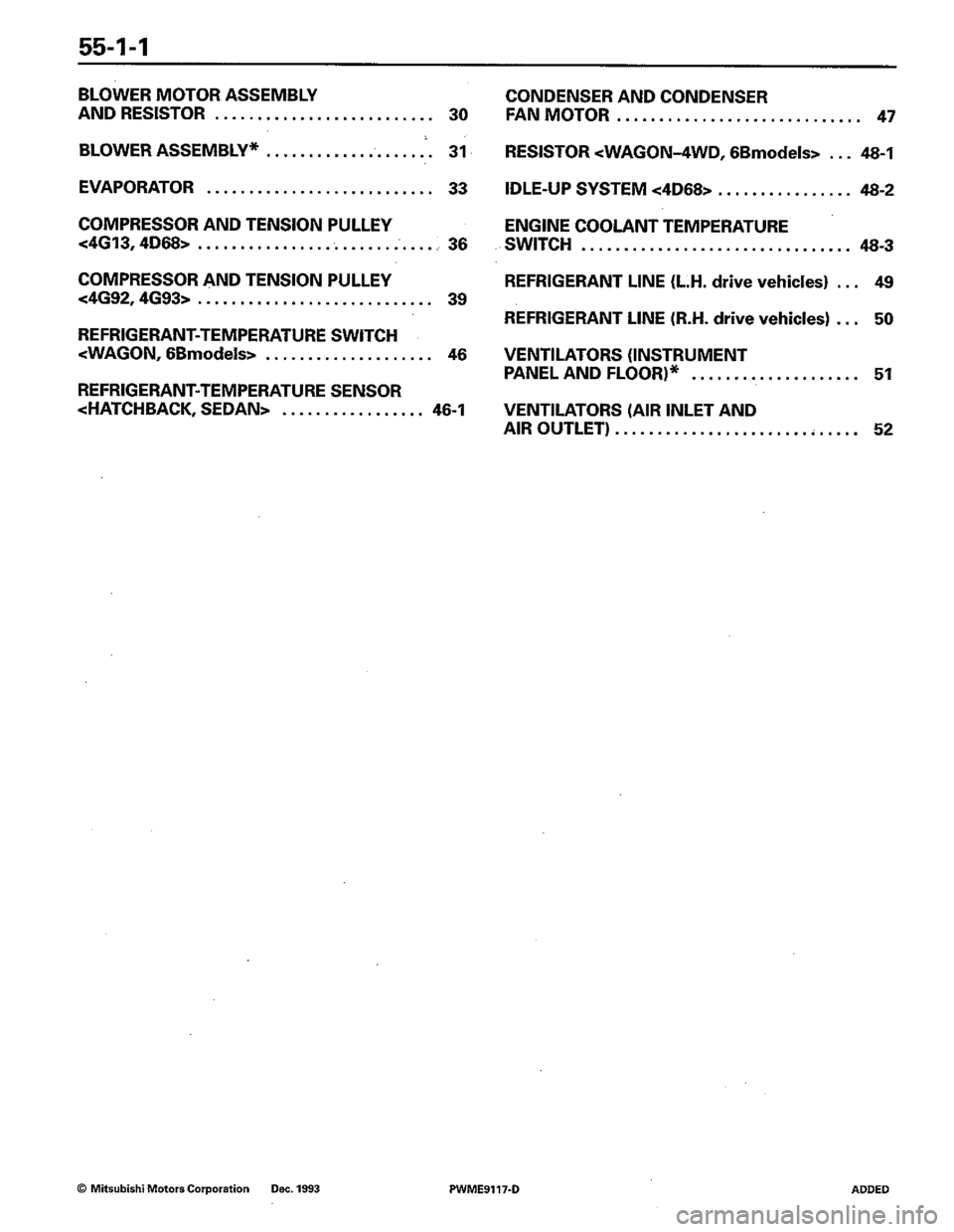 MITSUBISHI COLT 1992 Workshop Manual MITSUBISHI COLT 1992 Workshop Manual