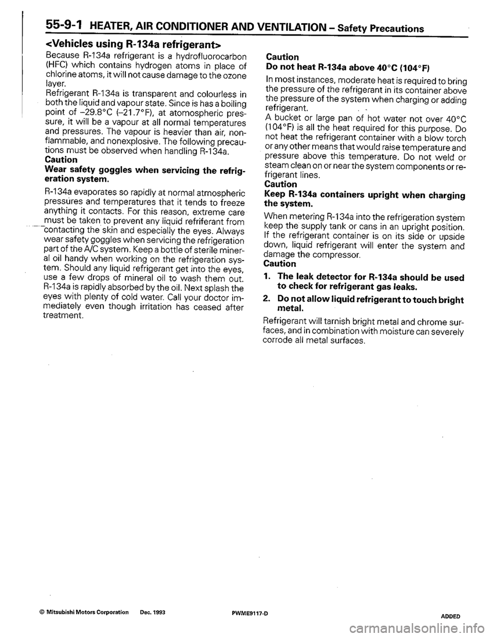 MITSUBISHI COLT 1992 Workshop Manual MITSUBISHI COLT 1992 Workshop Manual