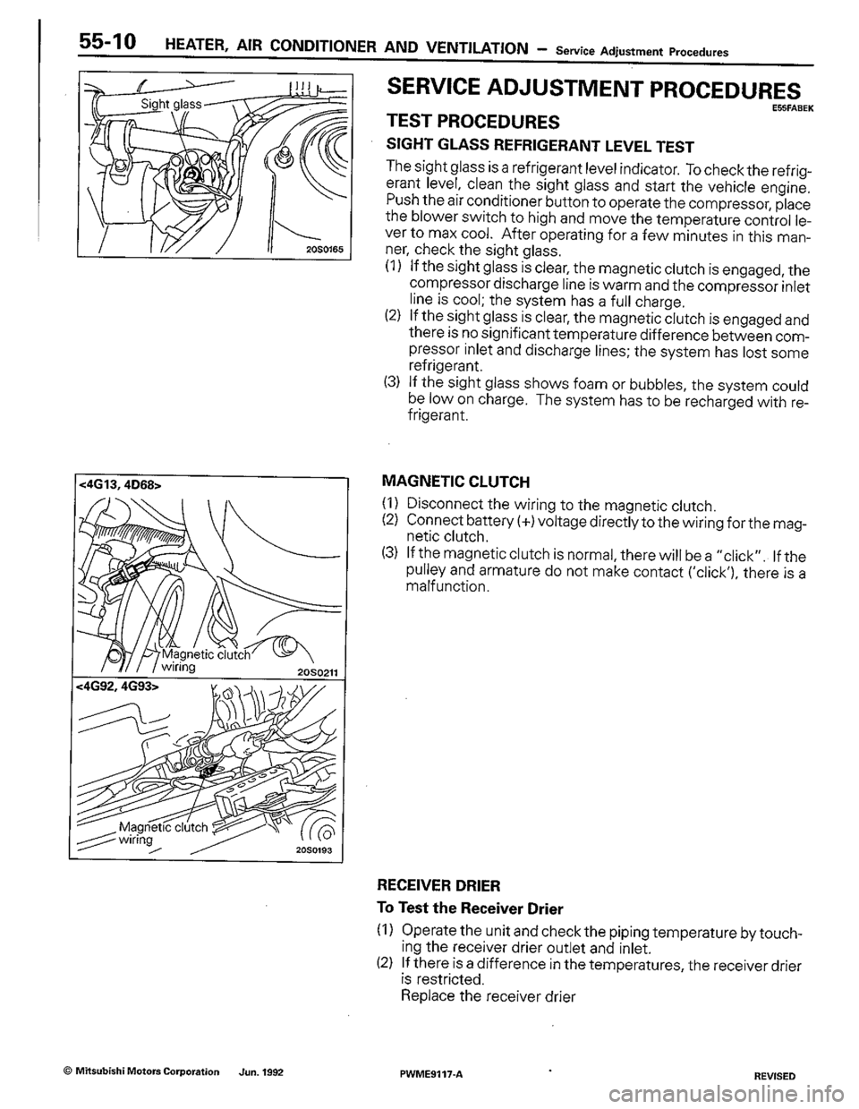 MITSUBISHI COLT 1992 Workshop Manual MITSUBISHI COLT 1992 Workshop Manual