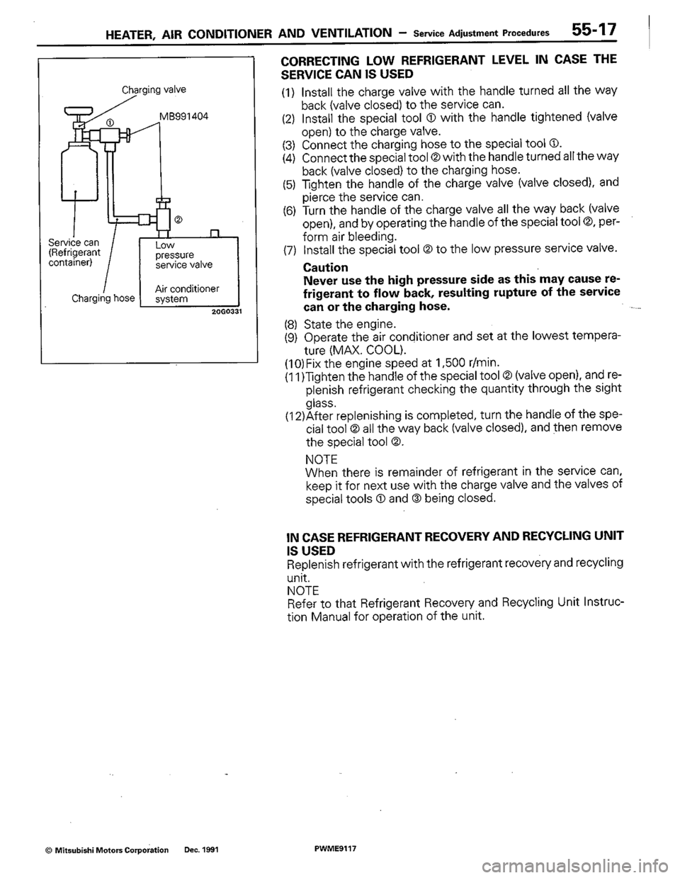 MITSUBISHI COLT 1992 Workshop Manual MITSUBISHI COLT 1992 Workshop Manual