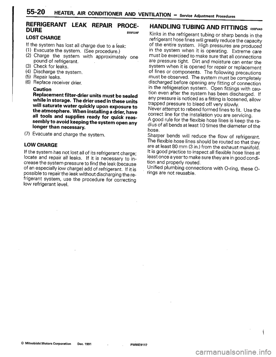 MITSUBISHI COLT 1992 Workshop Manual MITSUBISHI COLT 1992 Workshop Manual