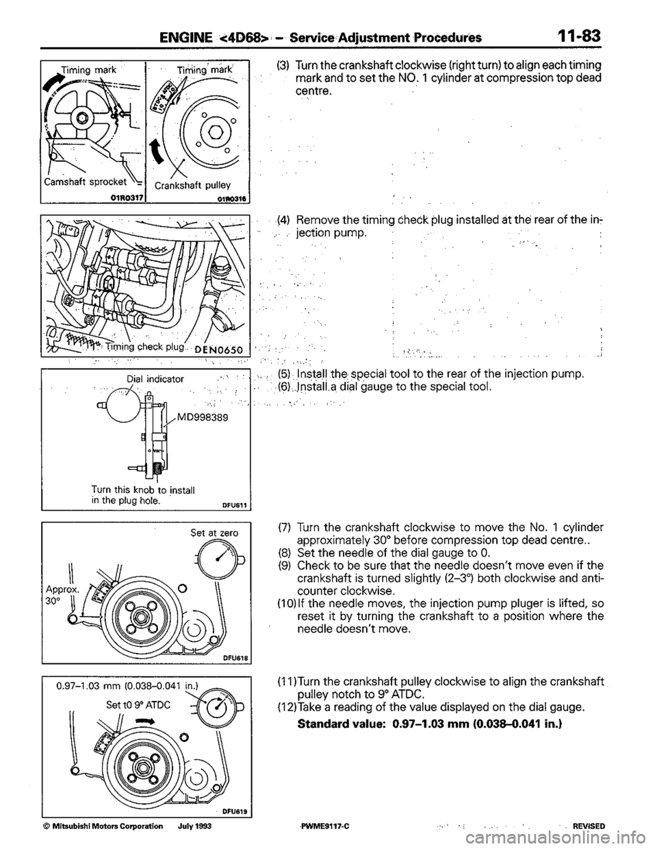 MITSUBISHI COLT 1992 Workshop Manual MITSUBISHI COLT 1992 Workshop Manual