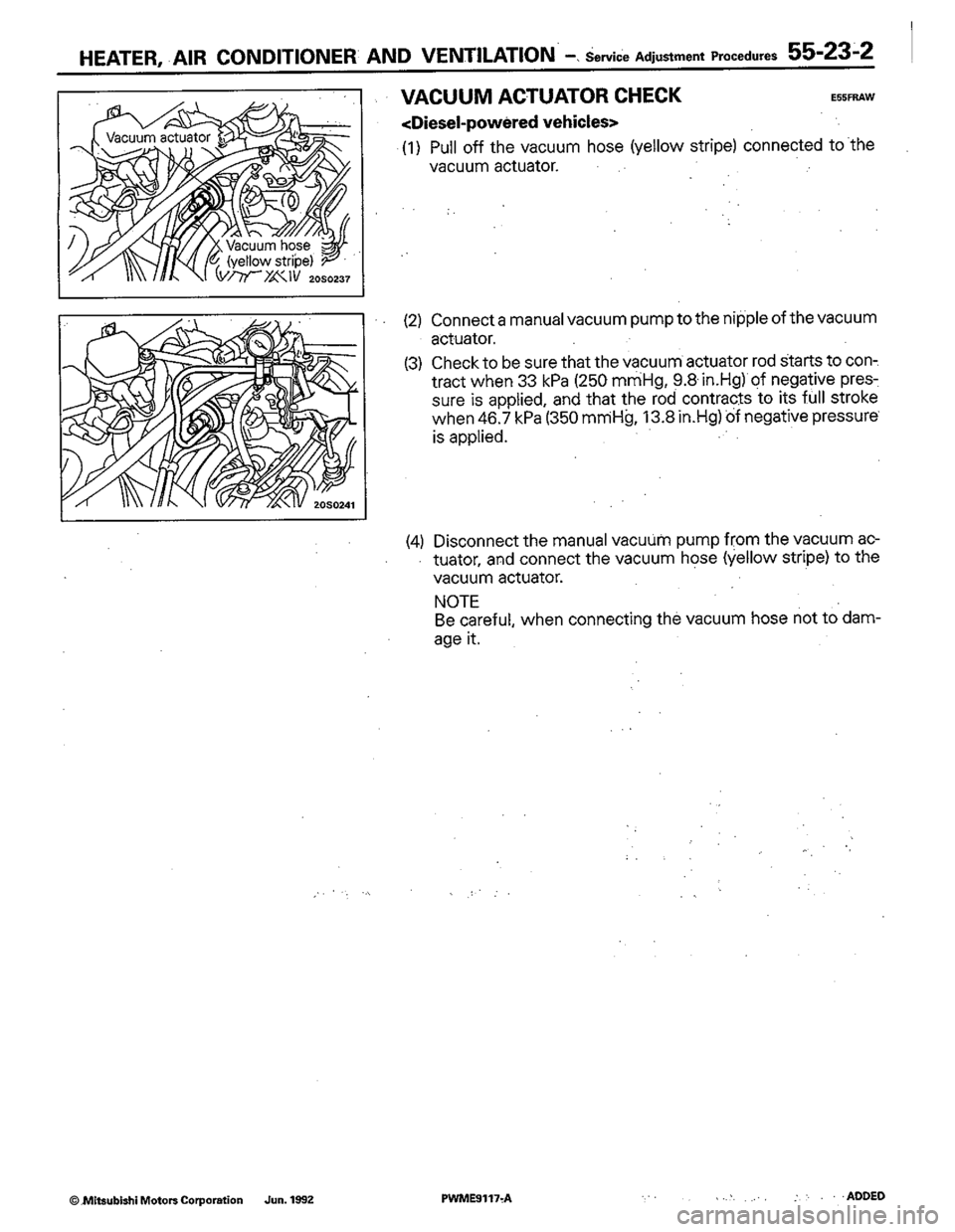 MITSUBISHI COLT 1992 Workshop Manual MITSUBISHI COLT 1992 Workshop Manual
