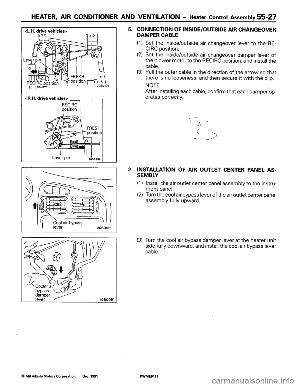MITSUBISHI COLT 1992 Workshop Manual MITSUBISHI COLT 1992 Workshop Manual