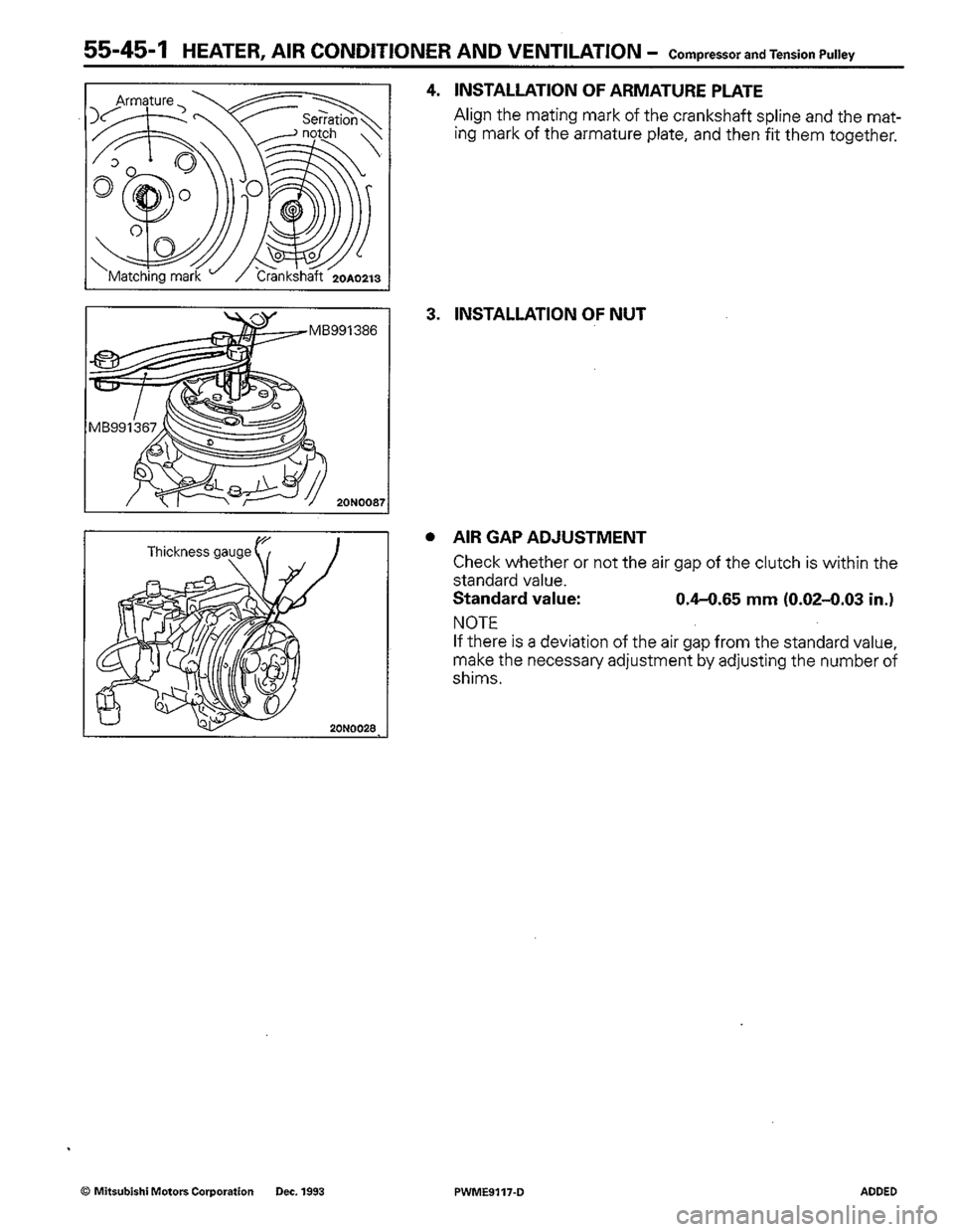 MITSUBISHI COLT 1992 Workshop Manual MITSUBISHI COLT 1992 Workshop Manual