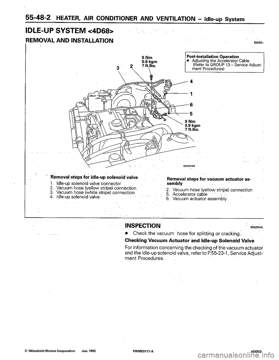 MITSUBISHI COLT 1992 Workshop Manual MITSUBISHI COLT 1992 Workshop Manual