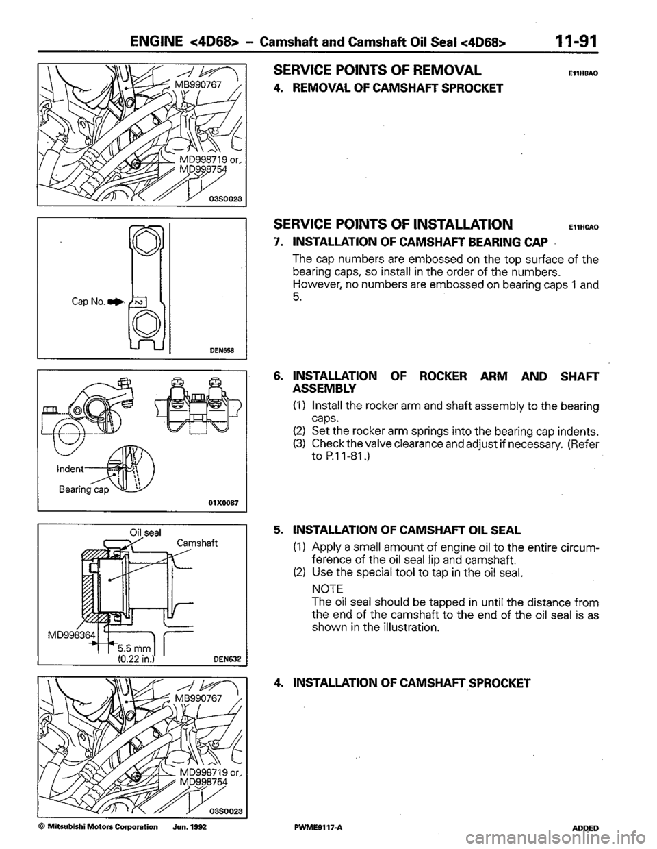MITSUBISHI COLT 1992 Workshop Manual MITSUBISHI COLT 1992 Workshop Manual