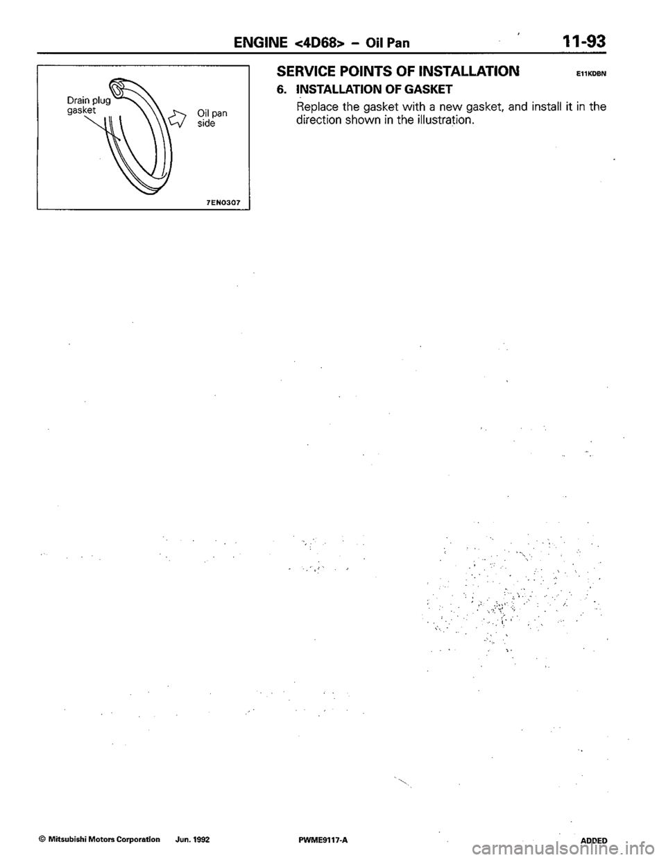 MITSUBISHI COLT 1992 Workshop Manual MITSUBISHI COLT 1992 Workshop Manual