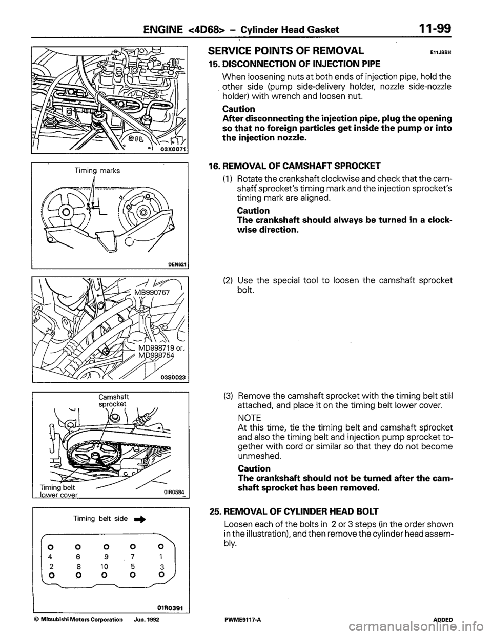 MITSUBISHI COLT 1992 Workshop Manual MITSUBISHI COLT 1992 Workshop Manual