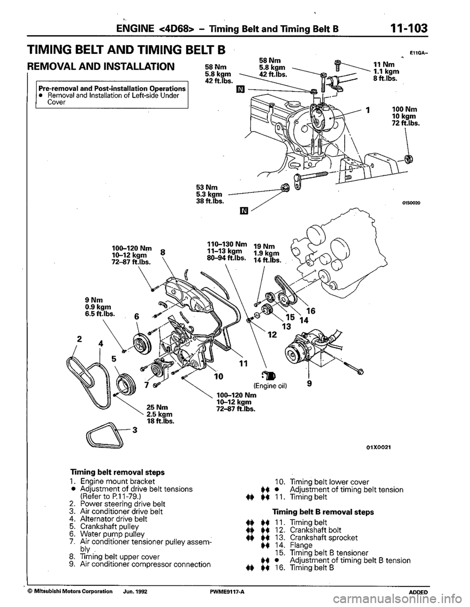 MITSUBISHI COLT 1992 Workshop Manual MITSUBISHI COLT 1992 Workshop Manual