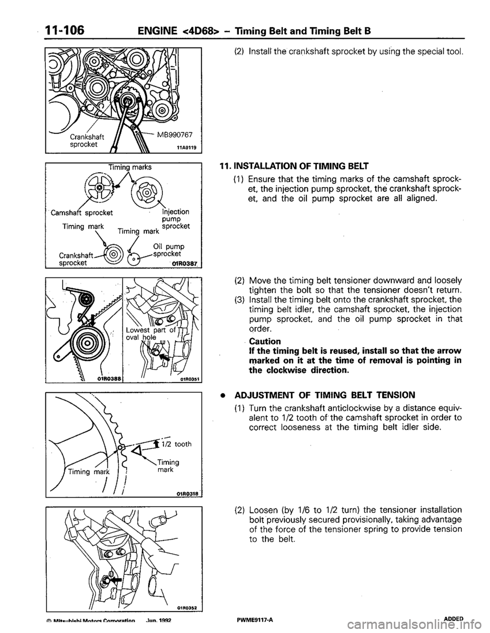 MITSUBISHI COLT 1992 Workshop Manual MITSUBISHI COLT 1992 Workshop Manual