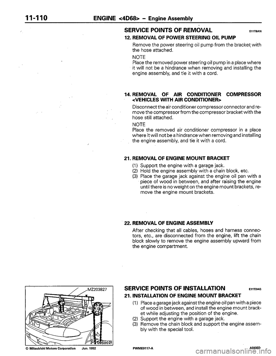 MITSUBISHI COLT 1992 Workshop Manual MITSUBISHI COLT 1992 Workshop Manual