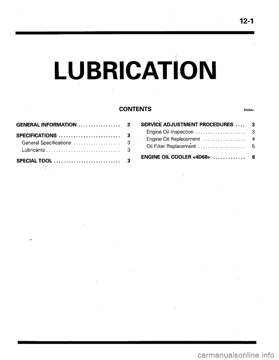MITSUBISHI COLT 1992 Workshop Manual MITSUBISHI COLT 1992 Workshop Manual