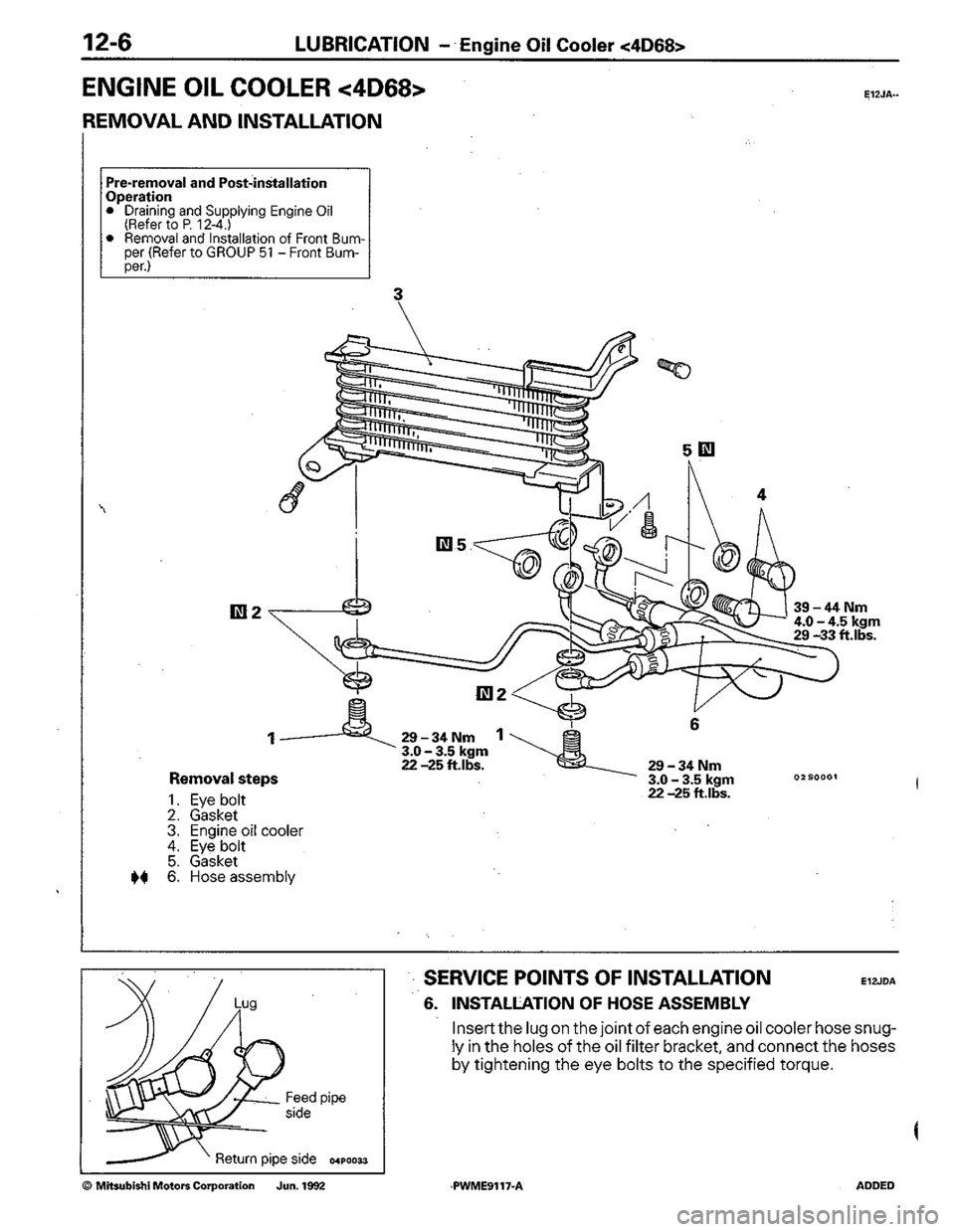MITSUBISHI COLT 1992 Workshop Manual MITSUBISHI COLT 1992 Workshop Manual