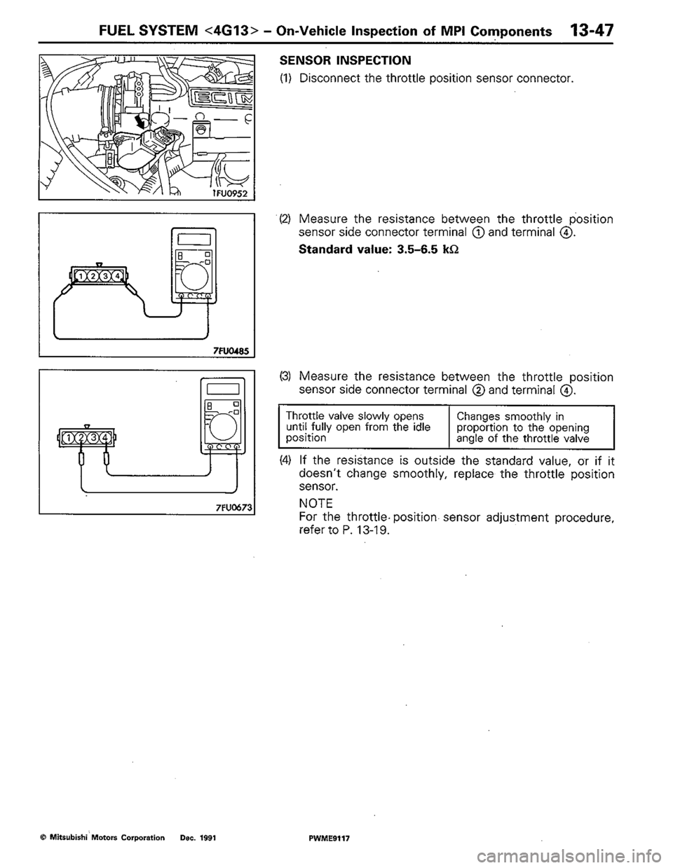 MITSUBISHI COLT 1992 Workshop Manual MITSUBISHI COLT 1992 Workshop Manual