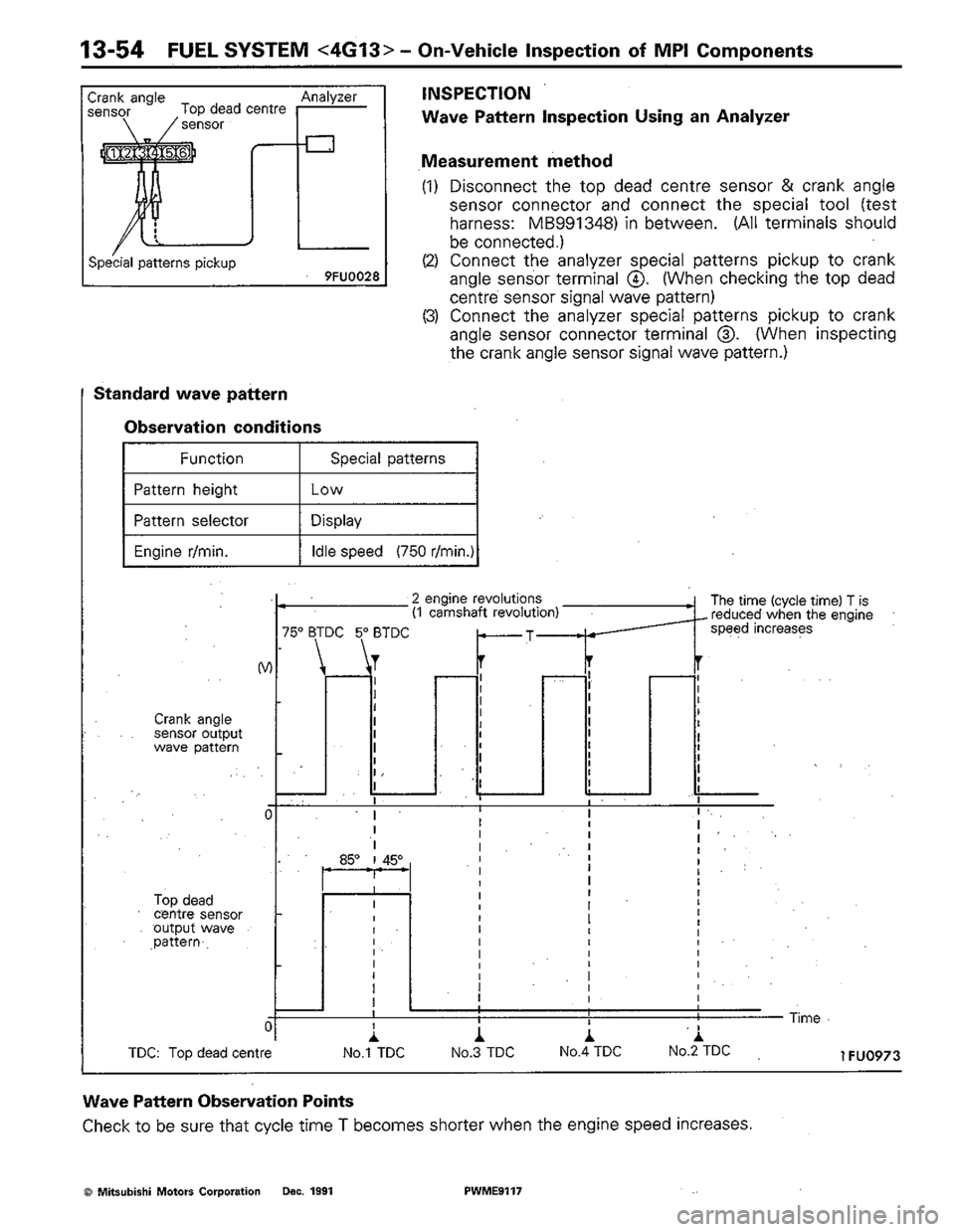 MITSUBISHI COLT 1992 Workshop Manual MITSUBISHI COLT 1992 Workshop Manual