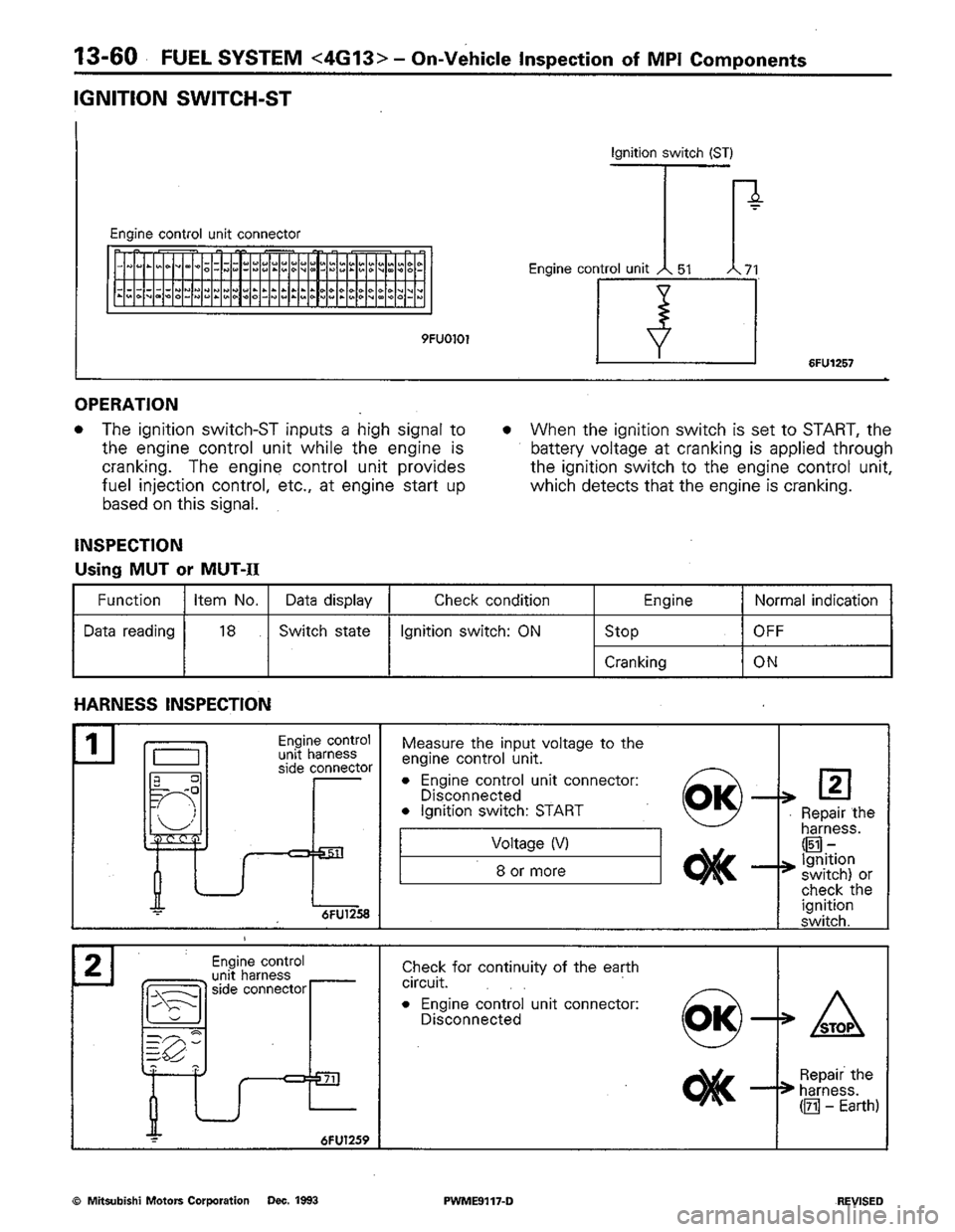 MITSUBISHI COLT 1992 Workshop Manual MITSUBISHI COLT 1992 Workshop Manual